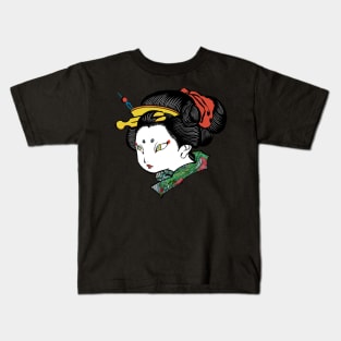 Ukiyoe Girl Colour Kids T-Shirt